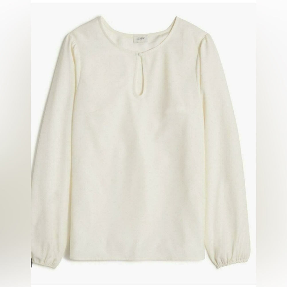 Ivory Jcrew Keyhole Top with tags